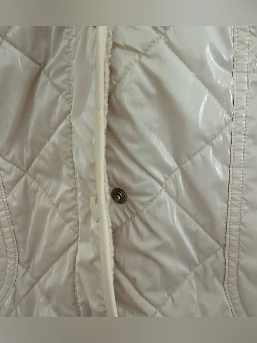Athleta Girl Toasty Tugga Midi Jacket Sherpa Quilted Size L 12